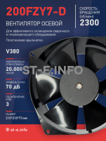 Вентилятор  200FZY7-D  - st-e.info - Калуга