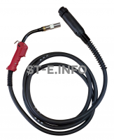 Сварочная горелка для полуавтомата QTB-500A длина кабеля 4 метра, евроадаптер - st-e.info - Калуга