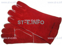 Перчатки-краги сварщика TETU 104 KEVLAR RED - st-e.info - Калуга