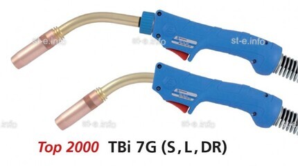 Сварочная горелка для полуавтомата TBi 7G-DR-blue-ESG, сменный поворотный корпус, длина 3 метра - st-e.info - Калуга